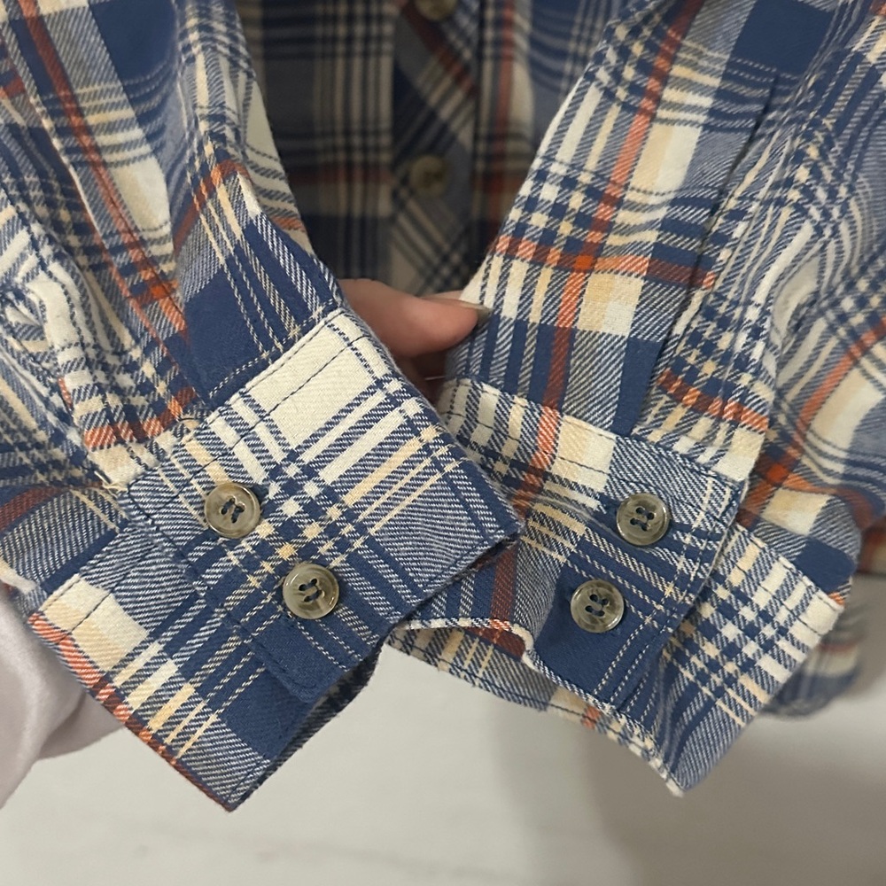 PINK ROSE High-Low Plaid Soft Flannel Button Up - Picture 5 of 5